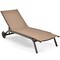 Costway Outdoor Adjustable Chaise Lounge Patio 6-Position Recliner with Wheels